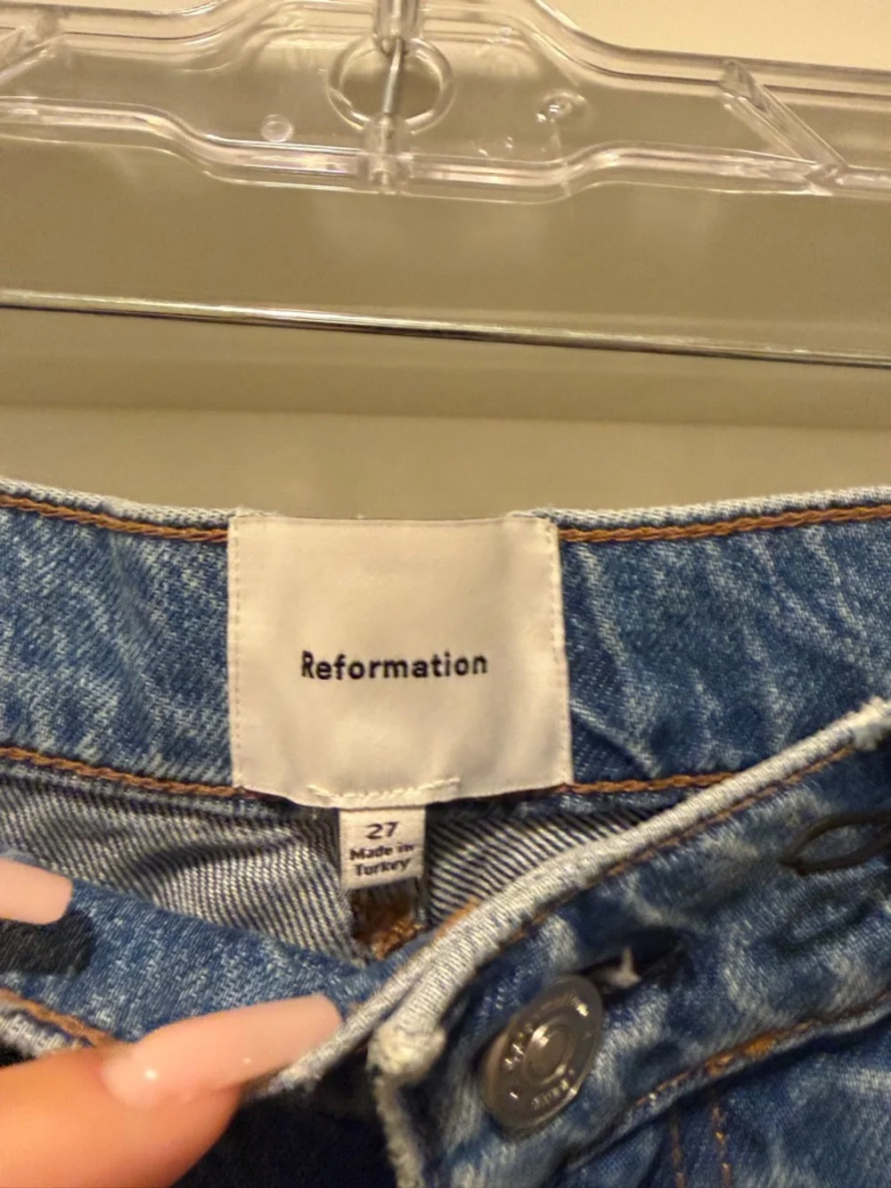 Reformation Cary Low Rise Slouchy Wide Leg Jean Colorado - Picture 4 of 10